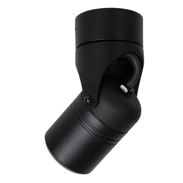 Lucide NIORT - Wandspot Buiten - 1xGU10 - IP44 - Zwart - detail 1